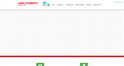 Desktop Screenshot of hans-schwartz-recycling.de